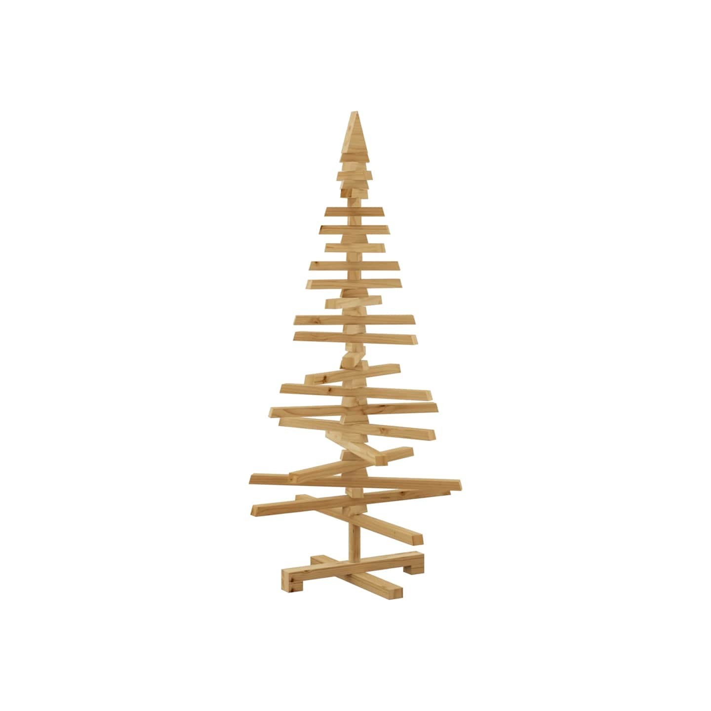 Arbre de Noël en bois KOTKA 120 cm Bois de pin massif