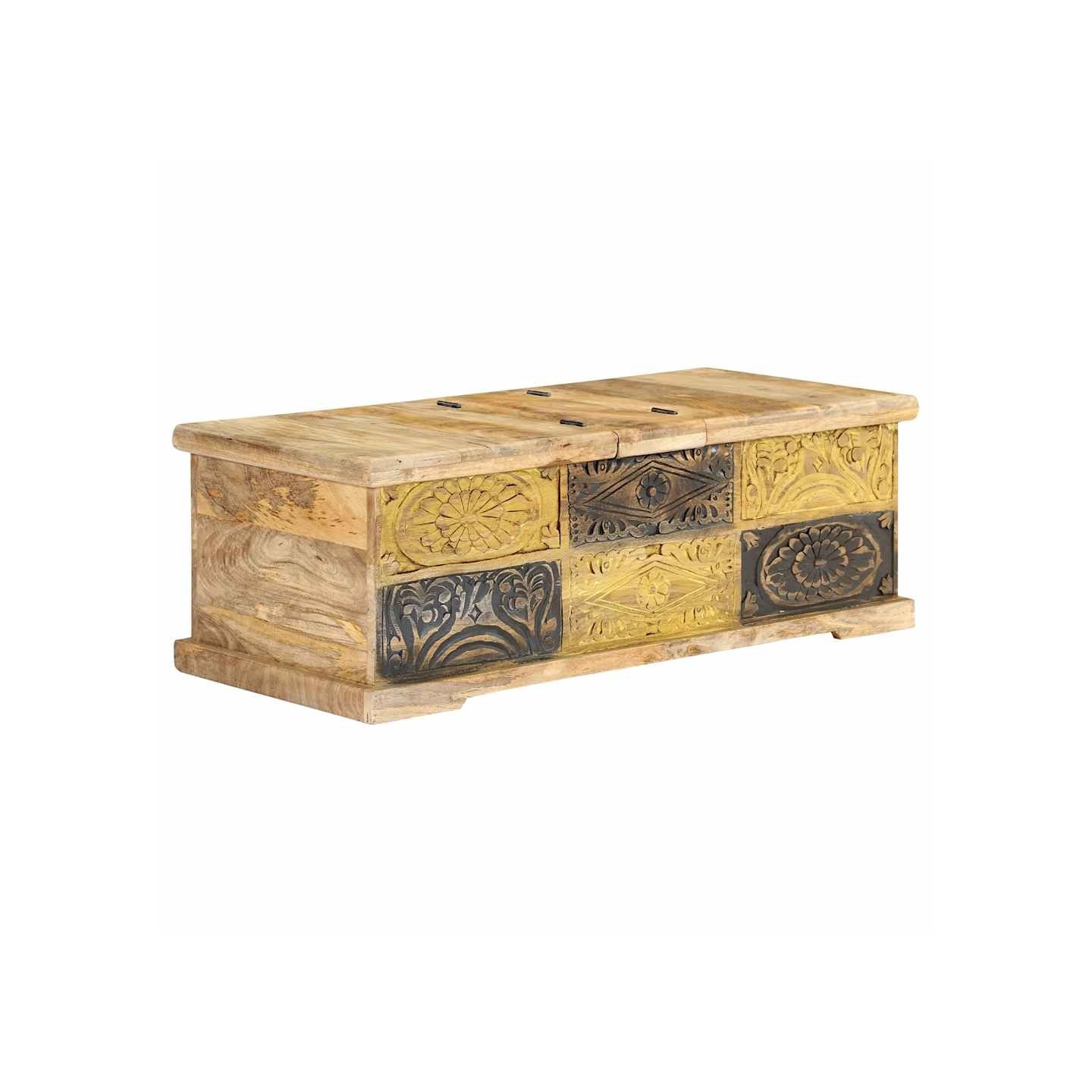 Table basse 100x50x35 cm Bois de manguier massif