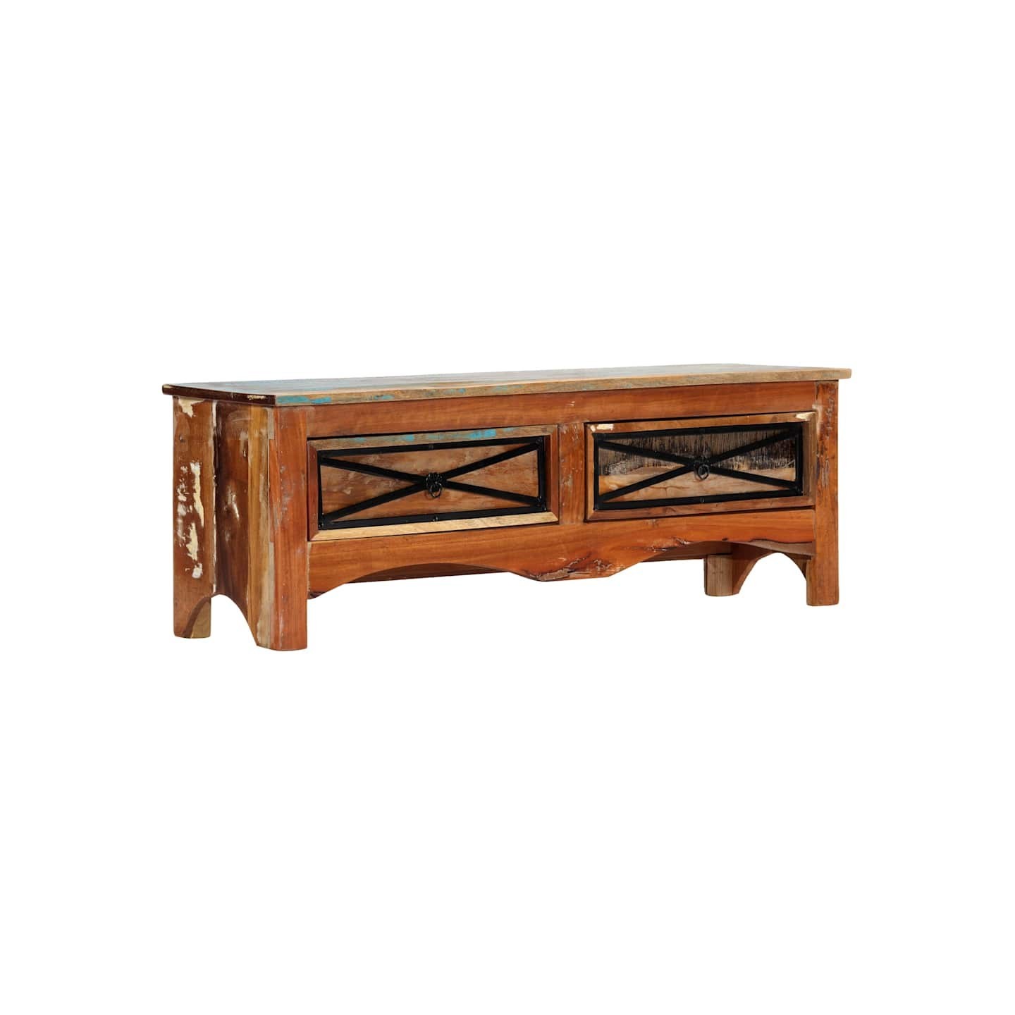 Meuble TV 120x30x40 cm Bois de récupération massif