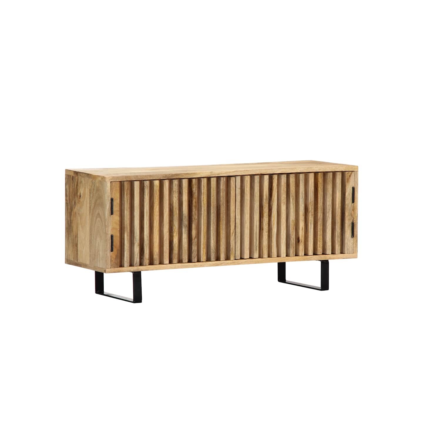 Meuble TV 90x30x40 cm Bois de manguier massif