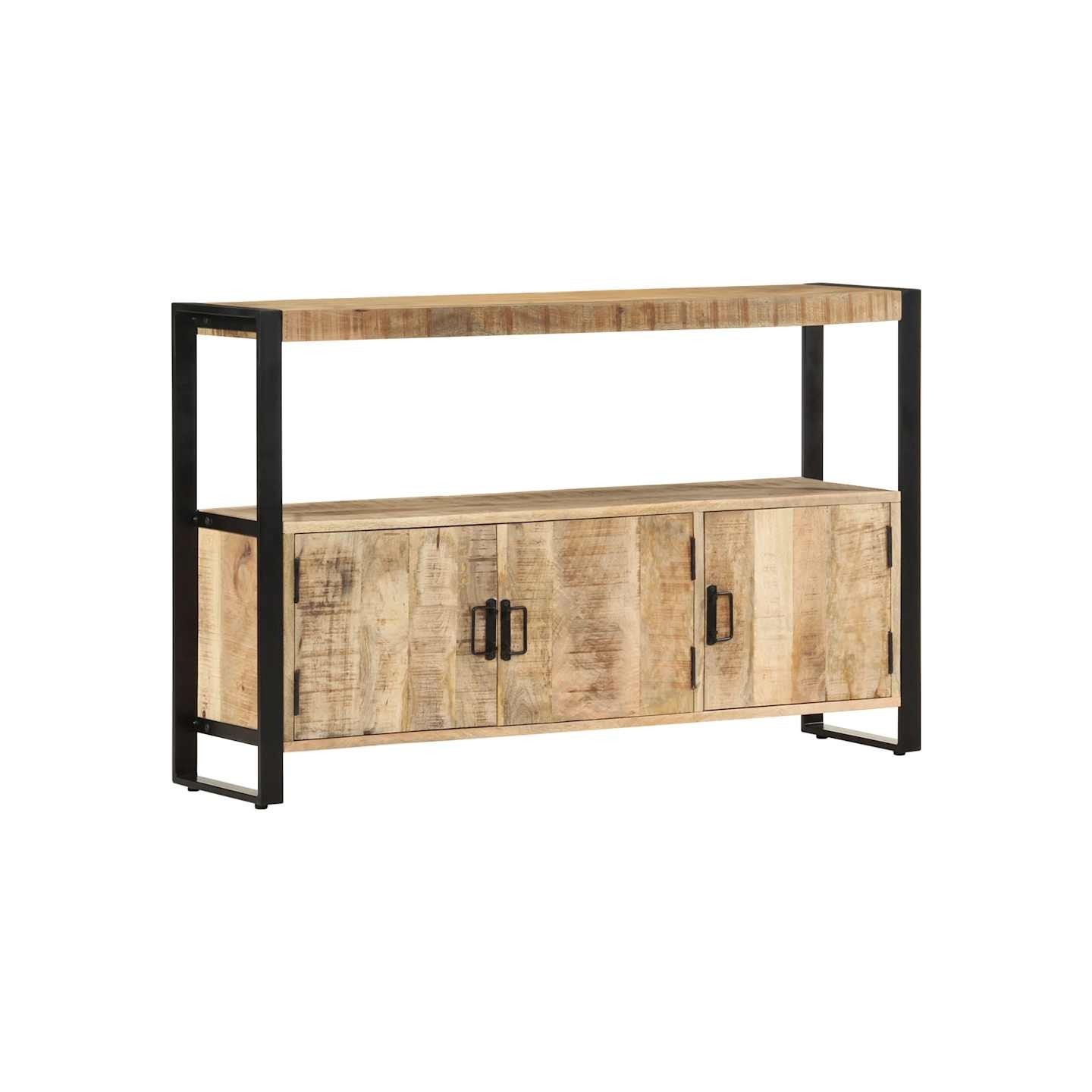 Armoire latérale 120x30x75 cm Bois de manguier solide