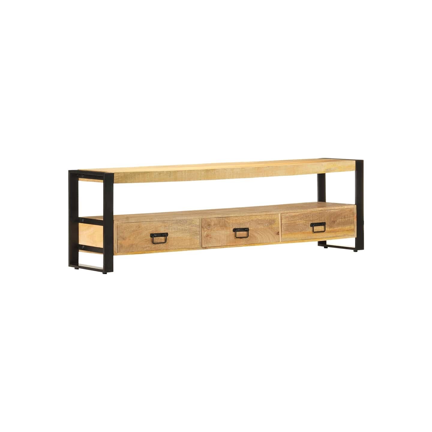 Meuble TV 150x30x45 cm Bois solide de manguier