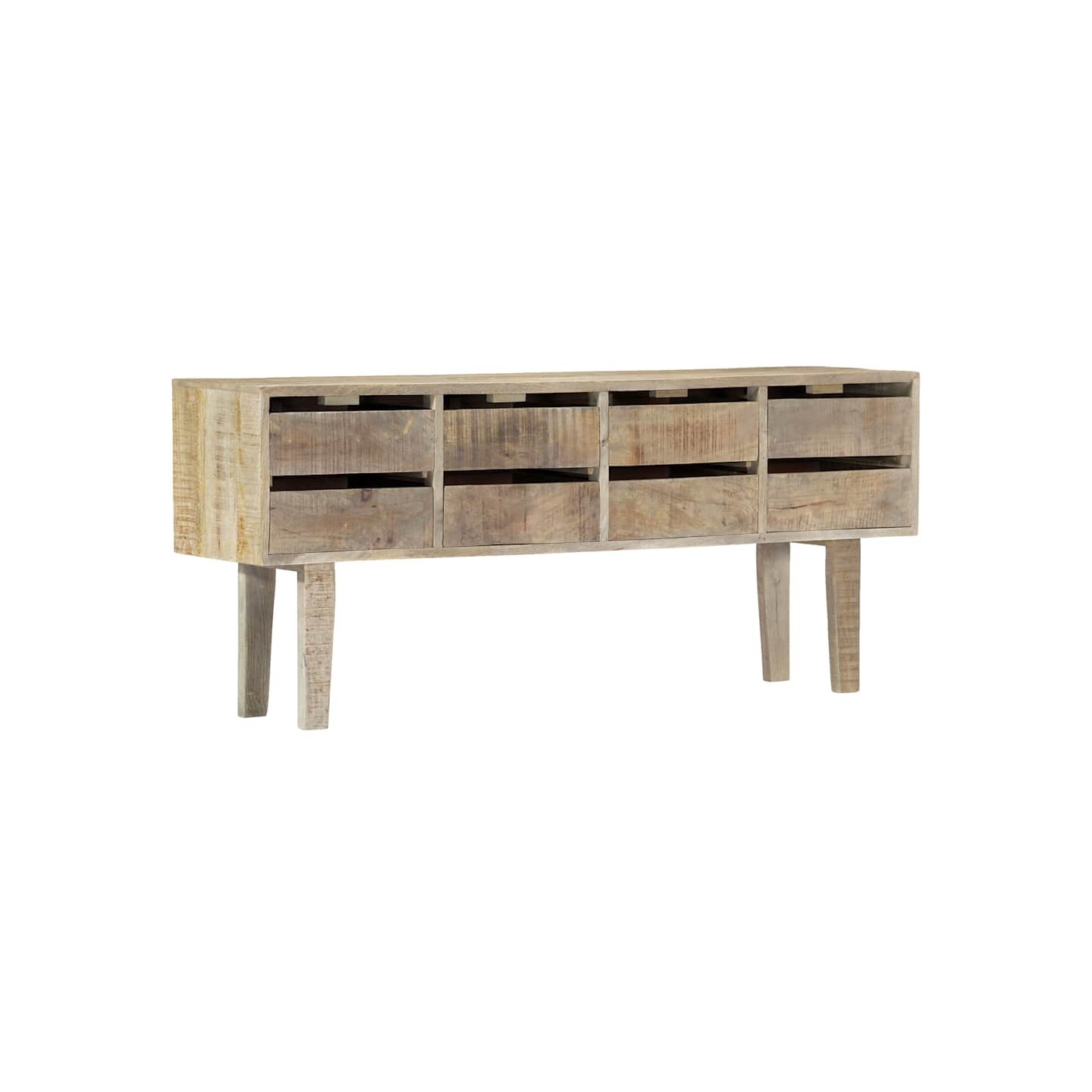 Buffet 140x30x60 cm Bois de manguier massif
