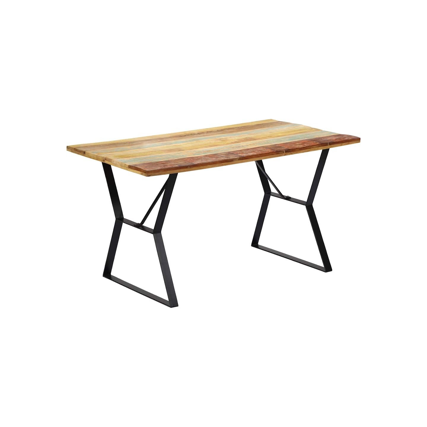 Table à manger 140x80x76 cm Bois de récupération massif