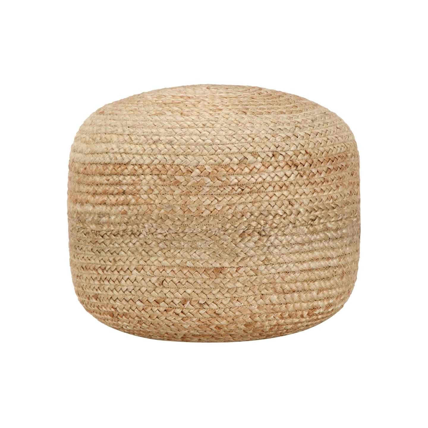 Pouf fait à la main 45 x 30 cm Jute
