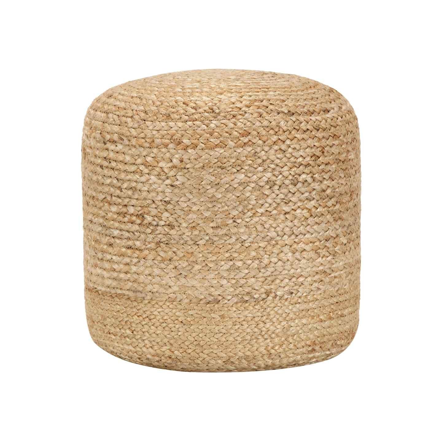 Pouf fait à la main 40 x 45 cm Jute