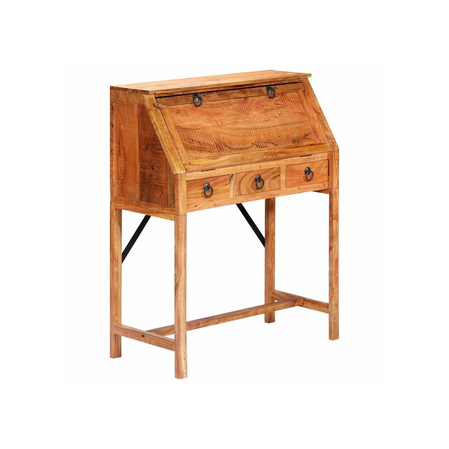 Bureau 90x40x107 cm Bois d'acacia massif