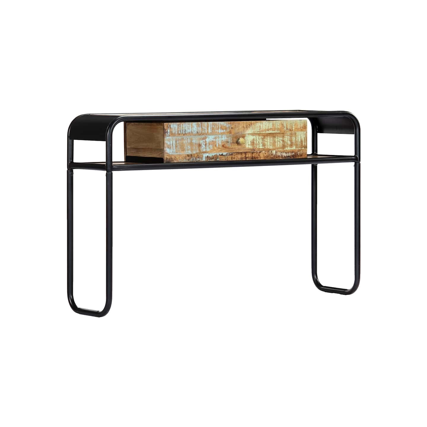 Table console 118 x 30 x 75 cm Bois de récupération massif