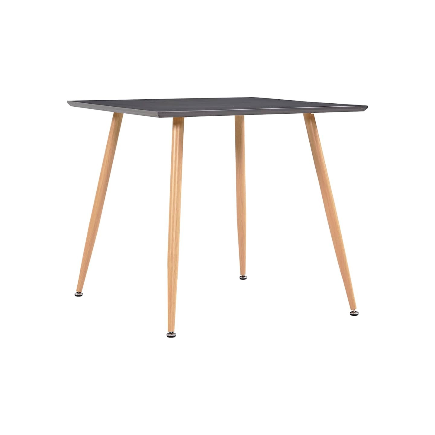 Table de salle à manger Gris et chêne 80,5x80,5x73 cm MDF