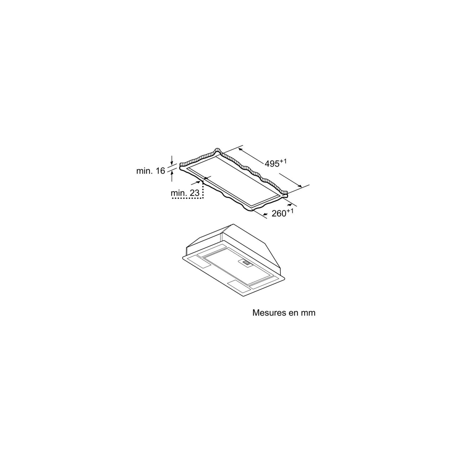 Hotte groupe filtrant Siemens iQ100 LB 53 NAA 30 | Nimestore