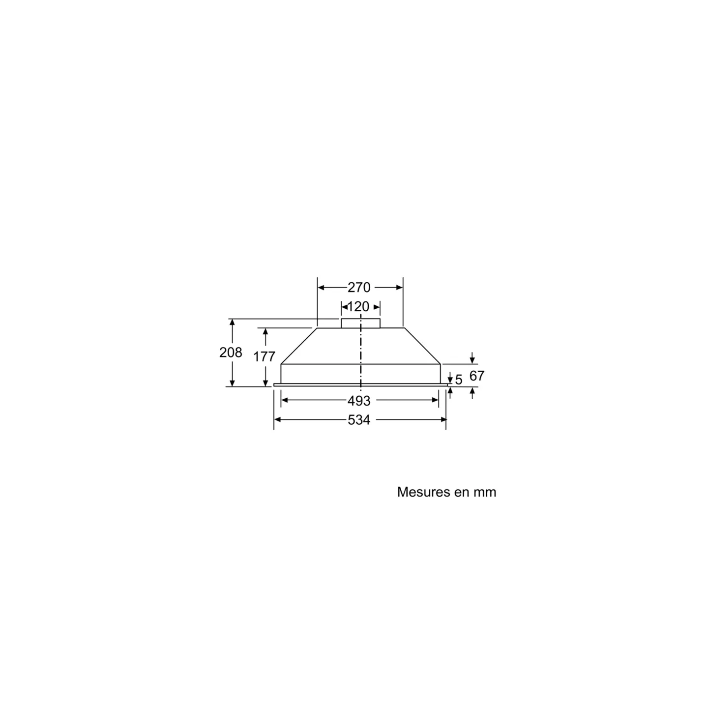Hotte groupe filtrant Siemens iQ100 LB 53 NAA 30 | Nimestore