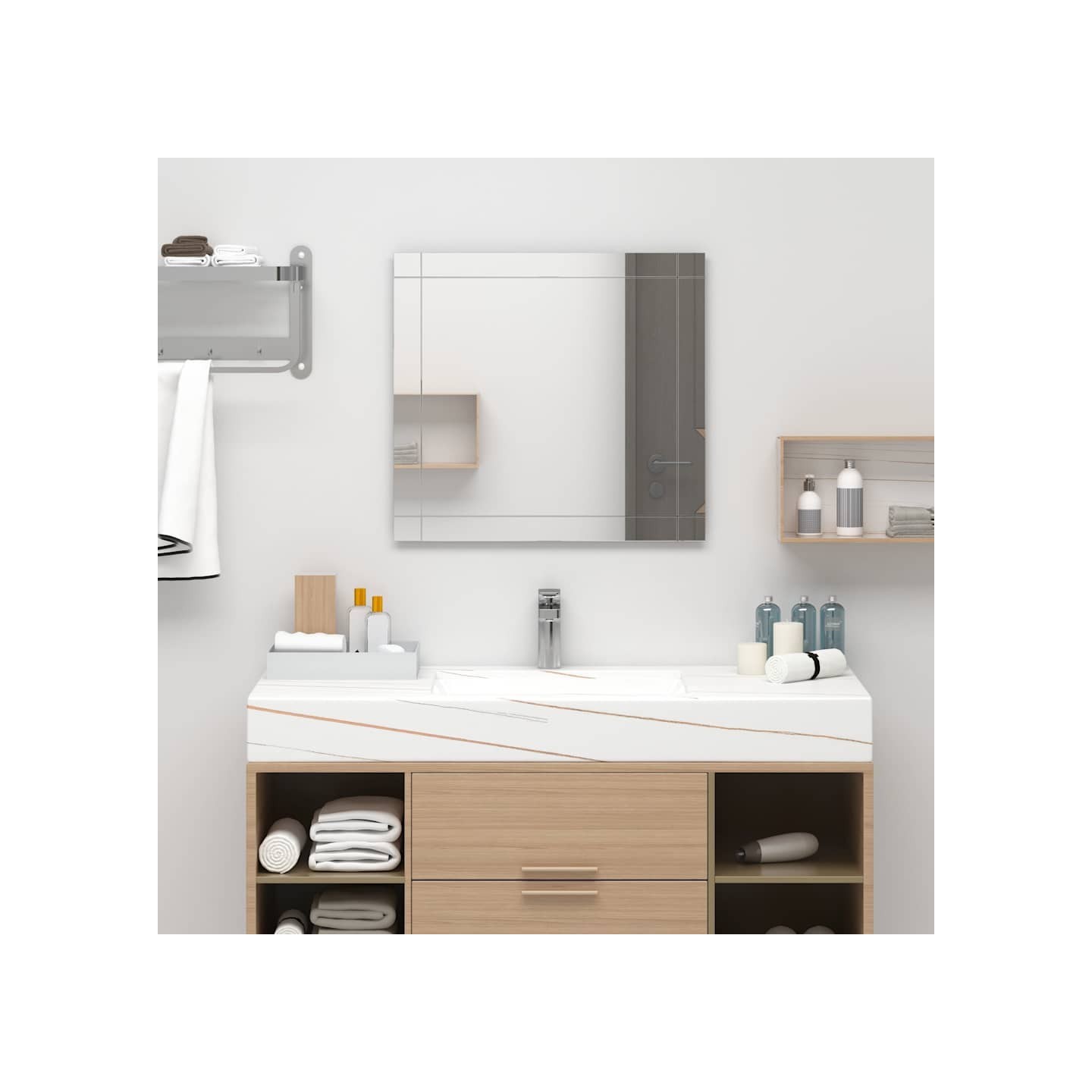 Miroir mural 80x60 cm Verre
