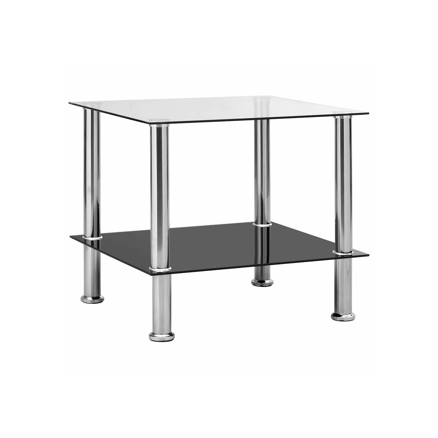Table d'appoint Transparent 45x50x45 cm Verre trempé