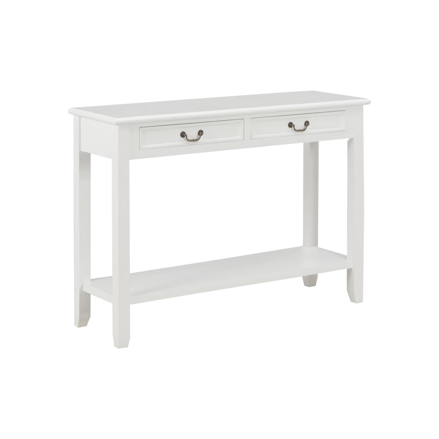 Table console Blanc 110x35x80 cm Bois
