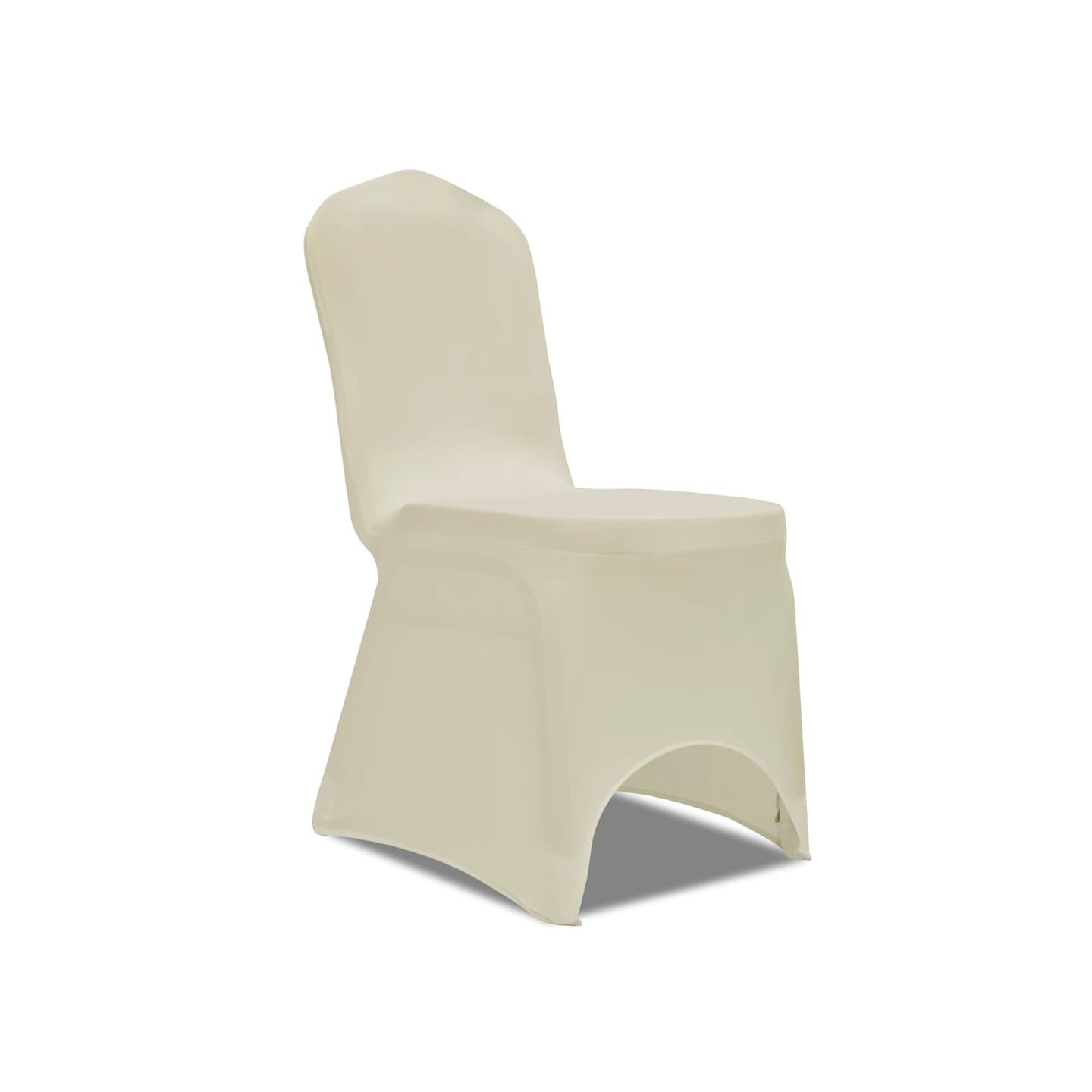 Housse de chaise extensible 100 pcs Couleur crème