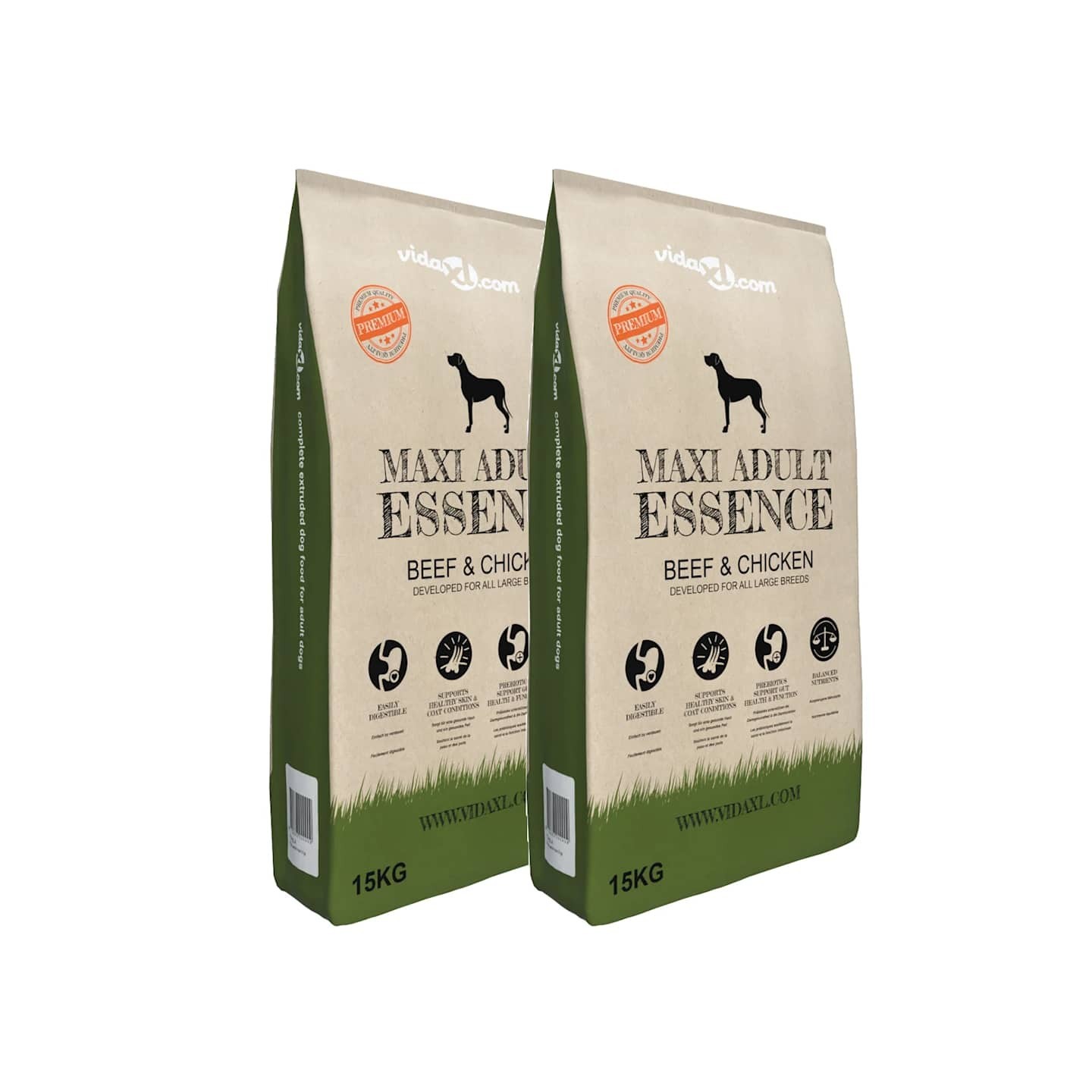 Nourriture pour chiens Maxi Adult Essence Beef&Chicken (2 x 15 kg)