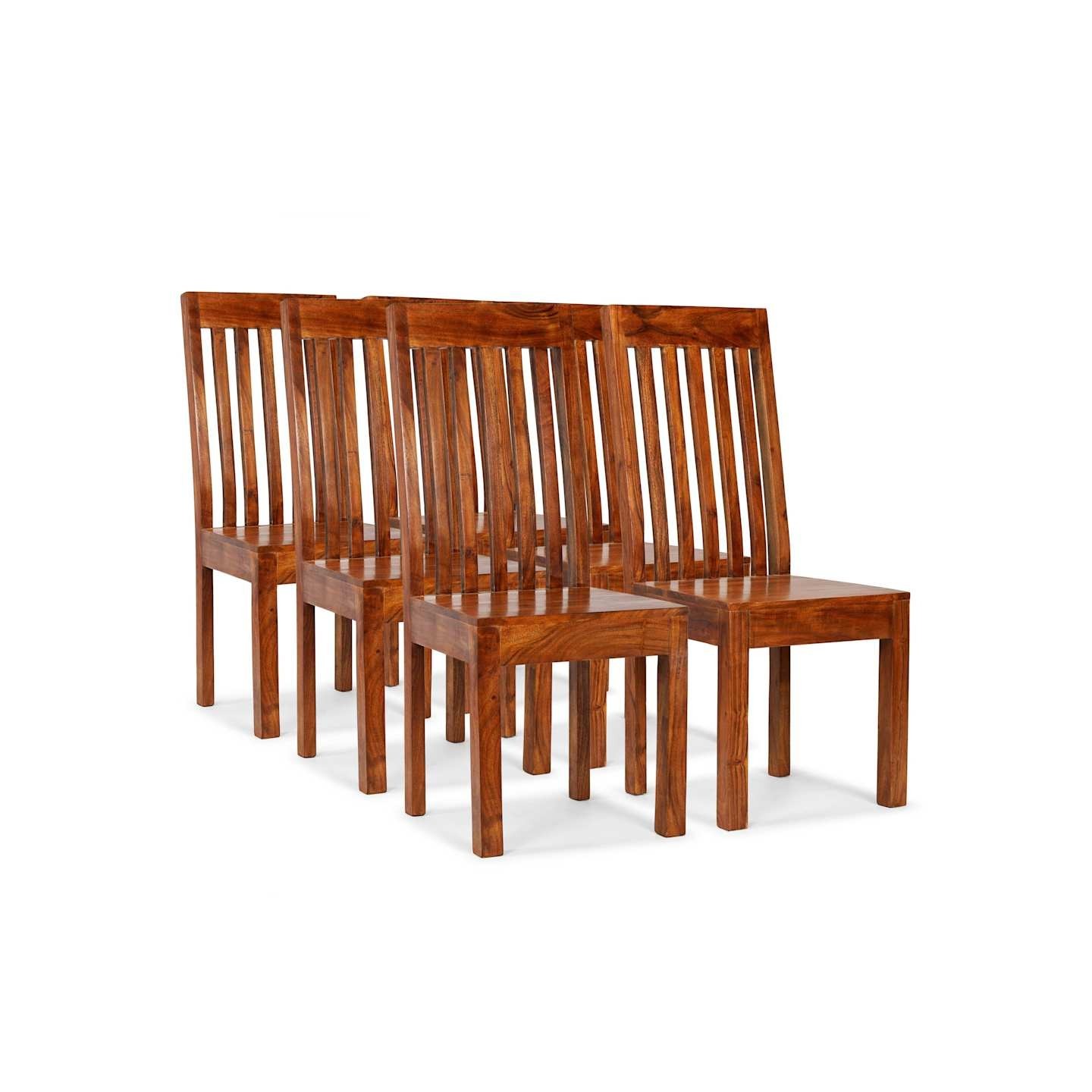 Chaises à manger lot de 6 bois massif moderne