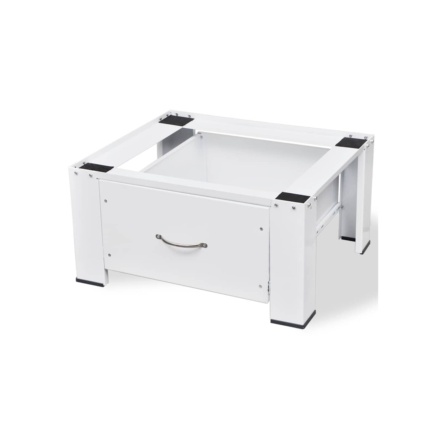 Socle avec tiroir pour machine à laver Blanc