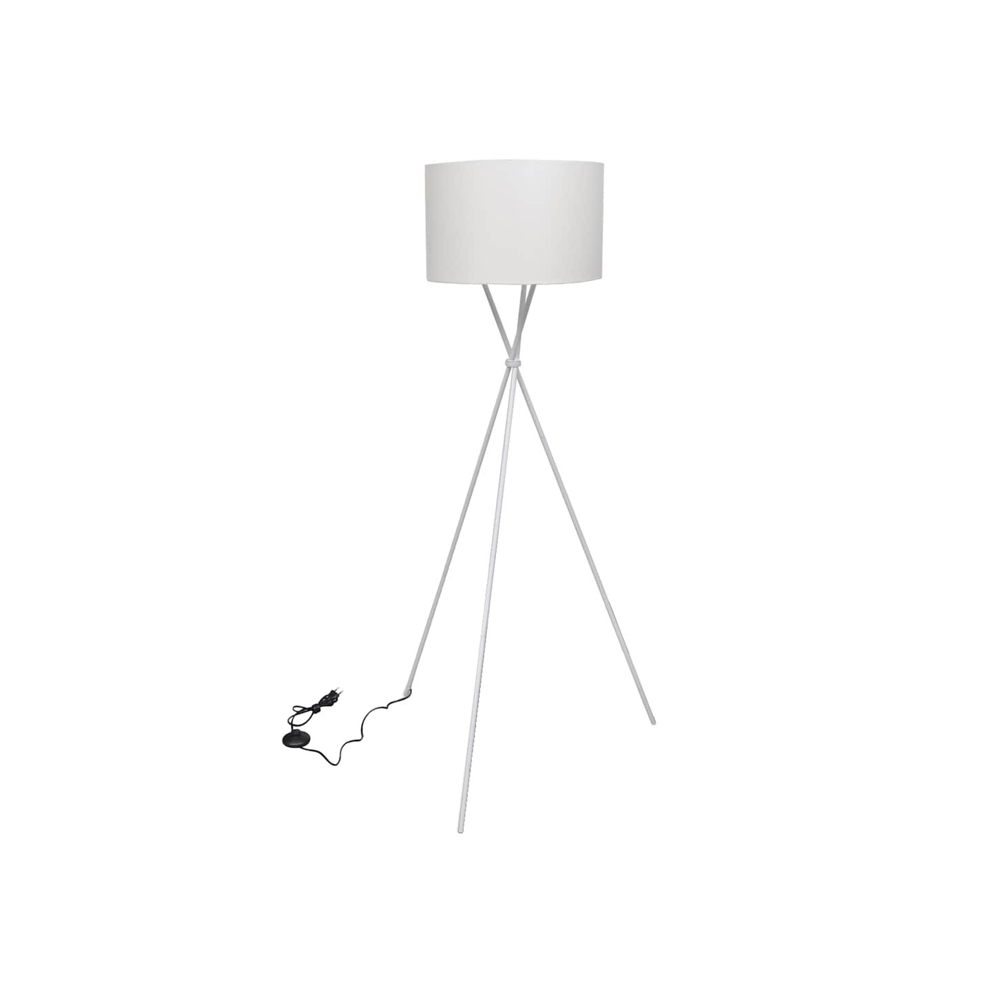 Lampadaire avec support Blanc 139 cm