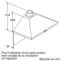 Hotte murale Bosch Série 2 DWP64BC50 60 cm inox | Nimestore