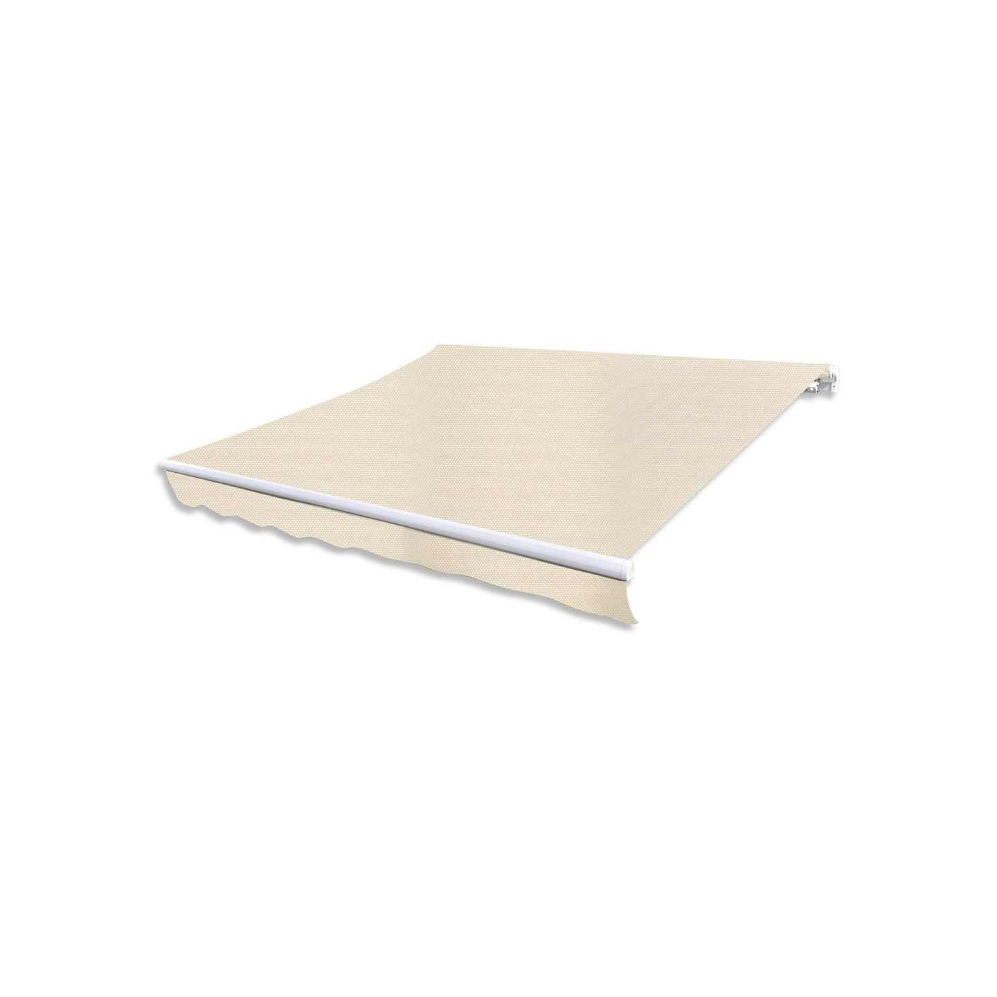 Auvent pliable motorisé 400 cm Crème