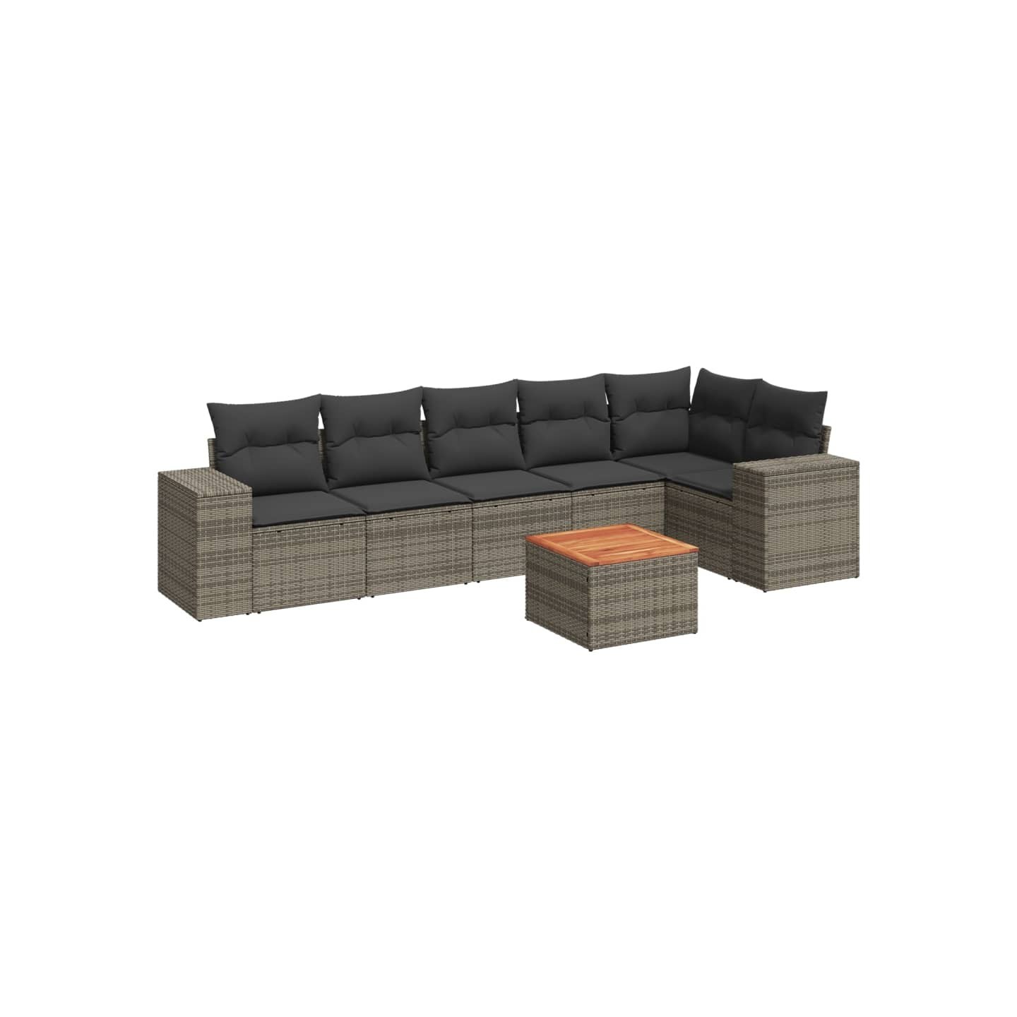 Patio Sofa Set 6 place Grey