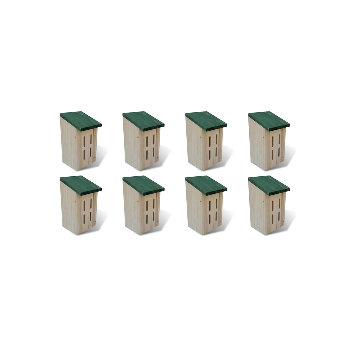 Maison pour papillons 8 pcs Bois 14 x 15 x 22 cm