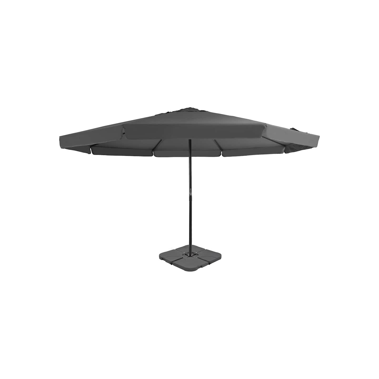 Parasol de jardin avec base portable anthracite