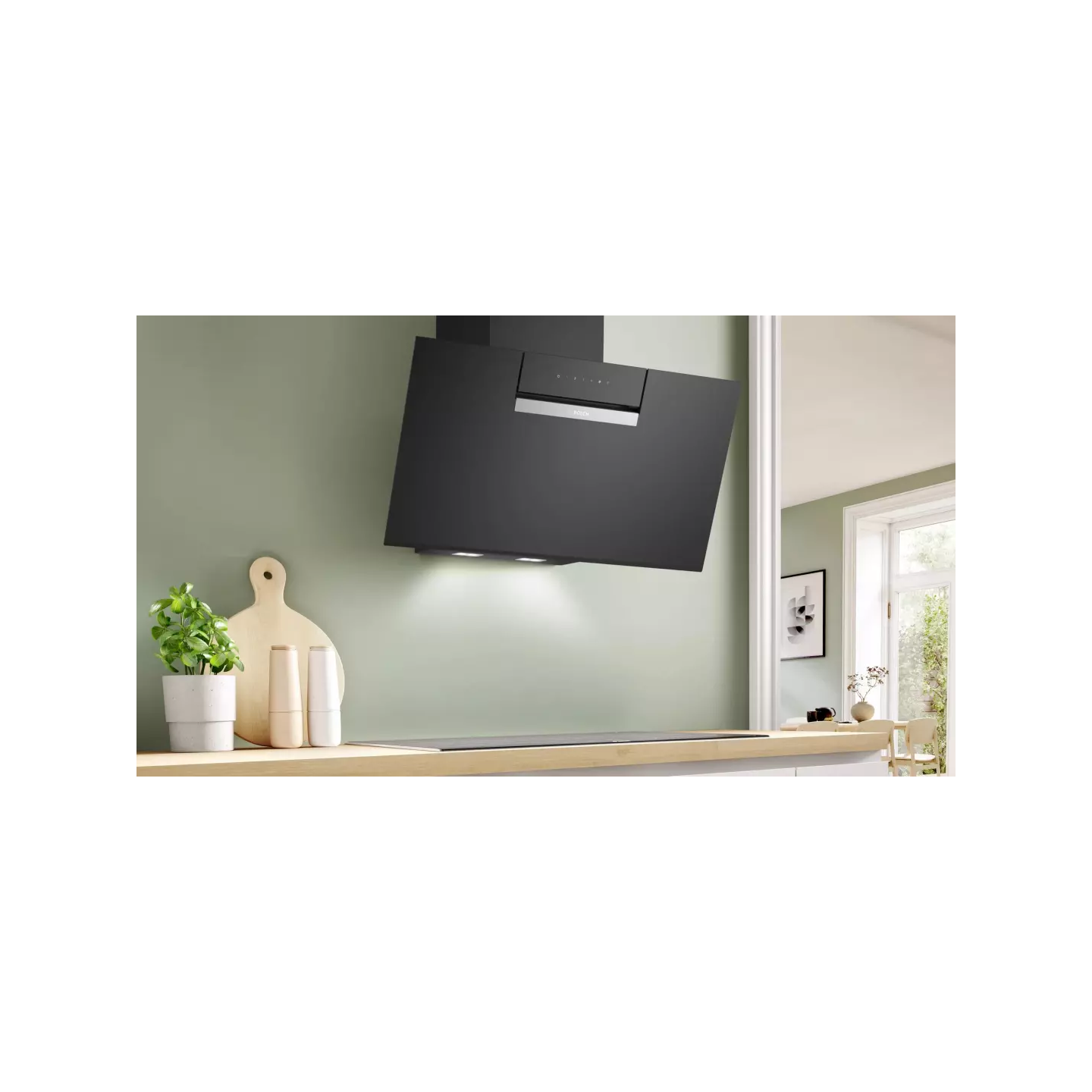 Hotte murale inclinée Bosch Série 4 DWK87FN60 A+ | Nimestore