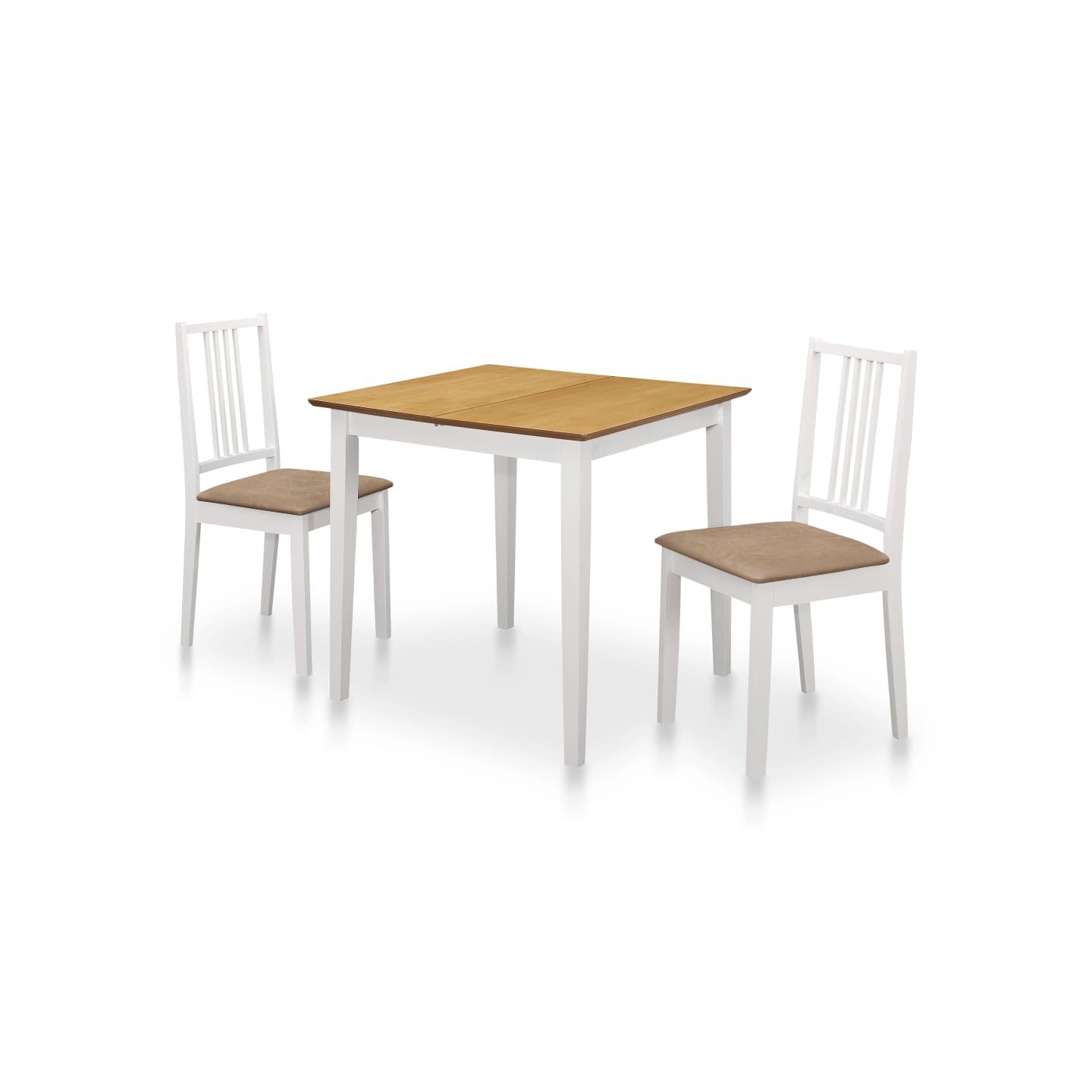 Mobilier de salle à manger 3 pcs MDF Blanc