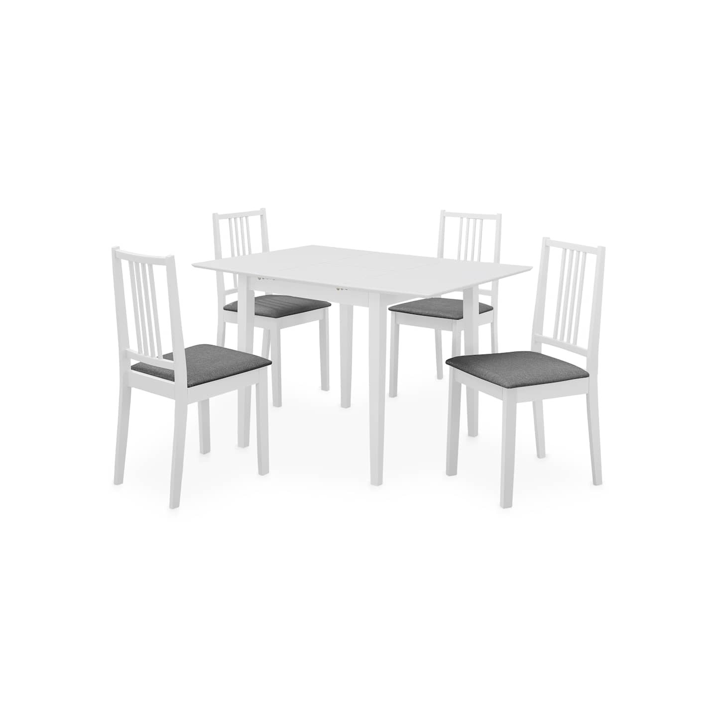 Mobilier de salle à manger 5 pcs MDF Blanc