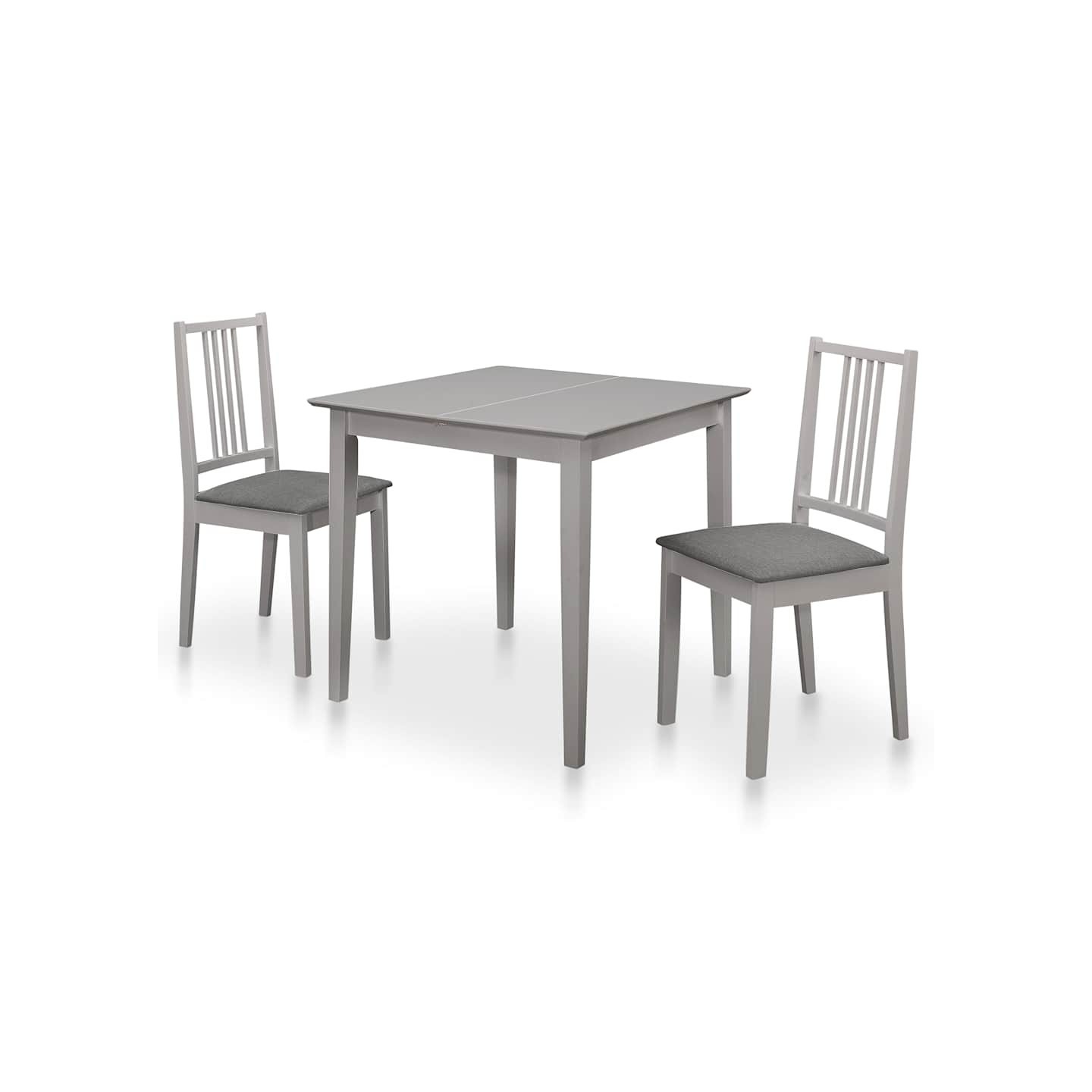 Mobilier de salle à manger 3 pcs MDF Gris