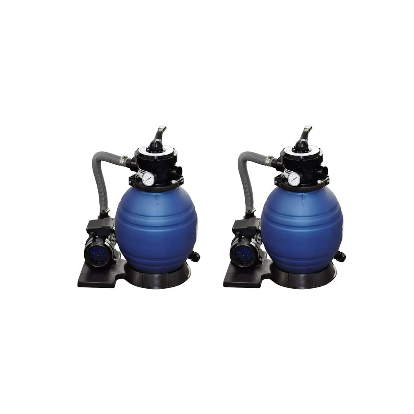 Pompes à filtre à sable 2 pcs 400 W 11000 l/h