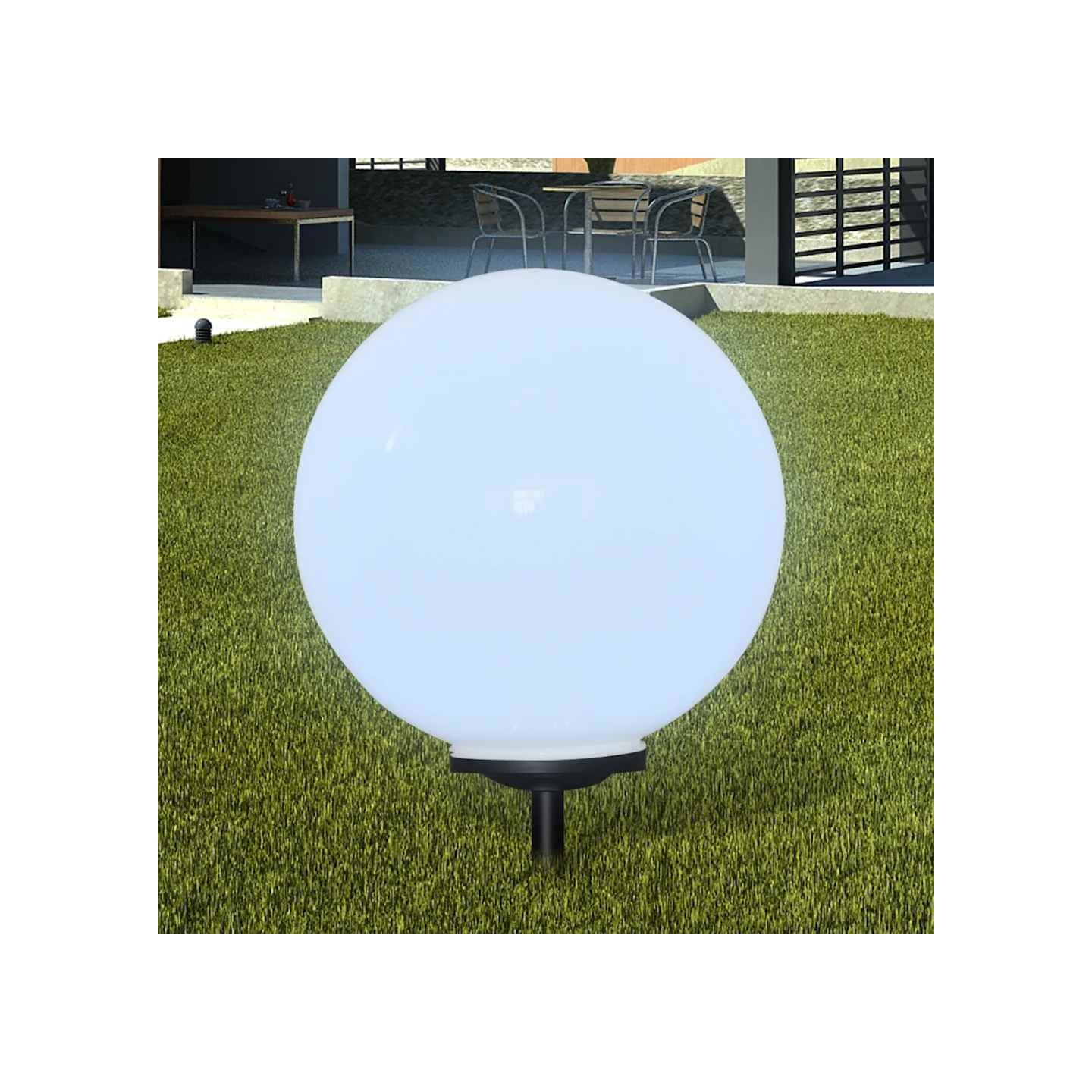 2 pcs Lampes d'allée d'extérieur à LED 50 cm et piquet au sol