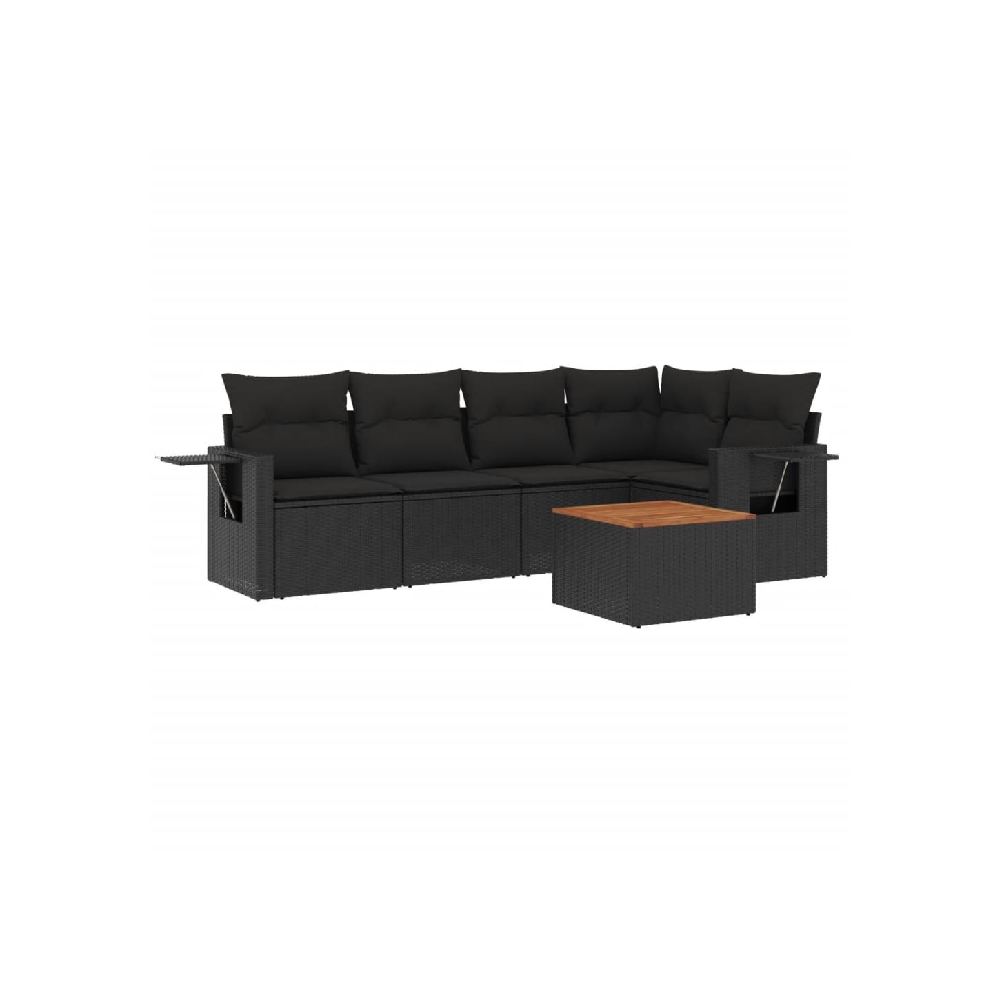 Patio Sofa Set 5 place Black