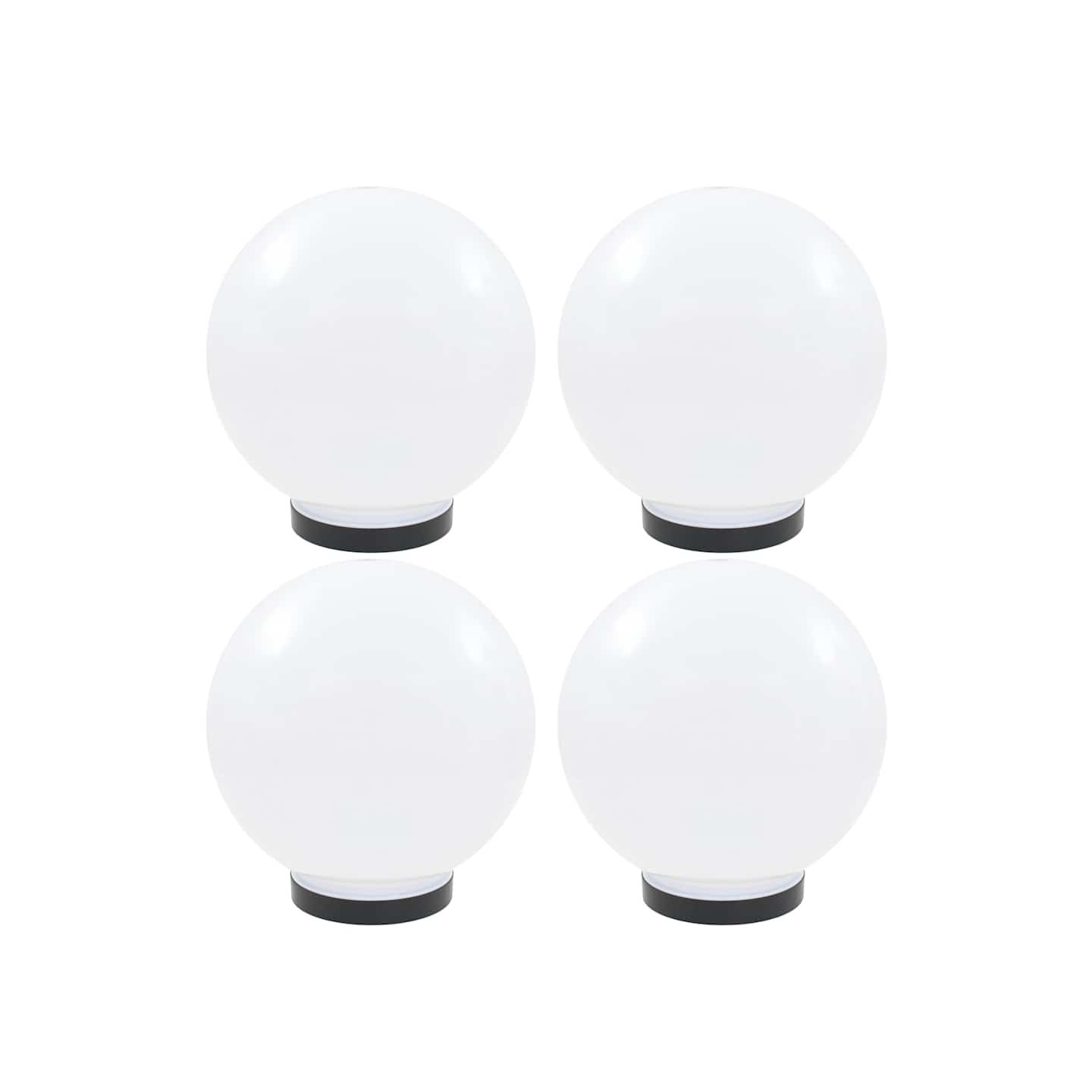 Lampes à LED sous forme de boule 4 pcs Sphérique 25 cm PMMA