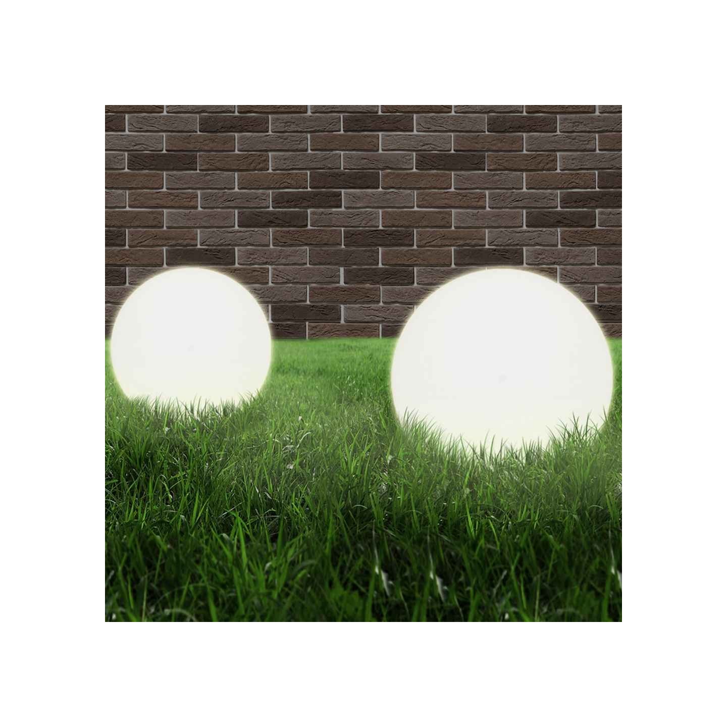 Lampes à LED sous forme de boule 4 pcs Sphérique 40 cm PMMA