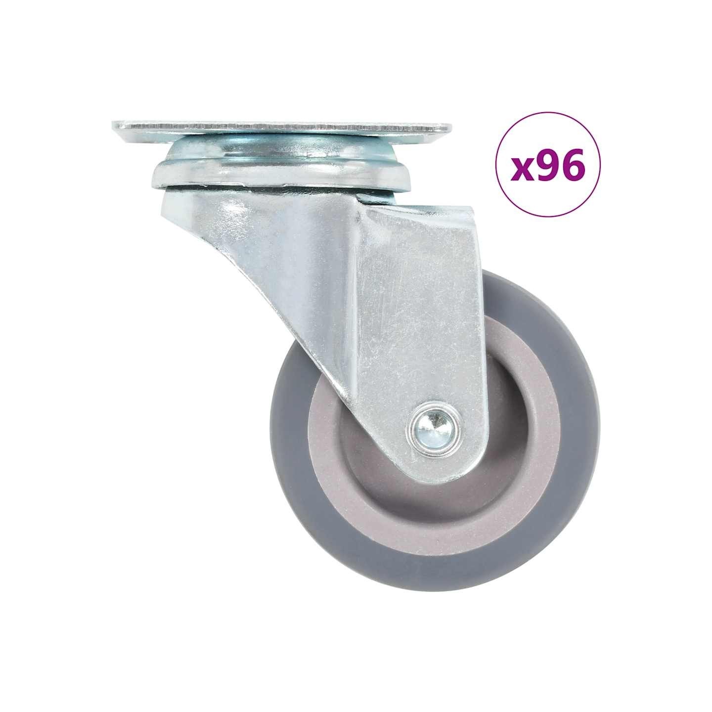 96 pcs Roulettes pivotantes 50 mm