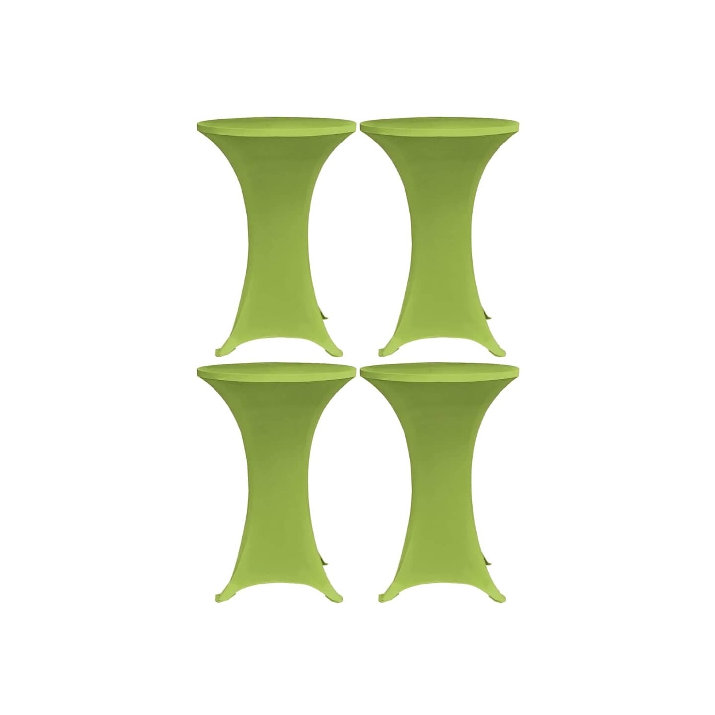 Housses de table extensible 4 pcs 70 cm Vert