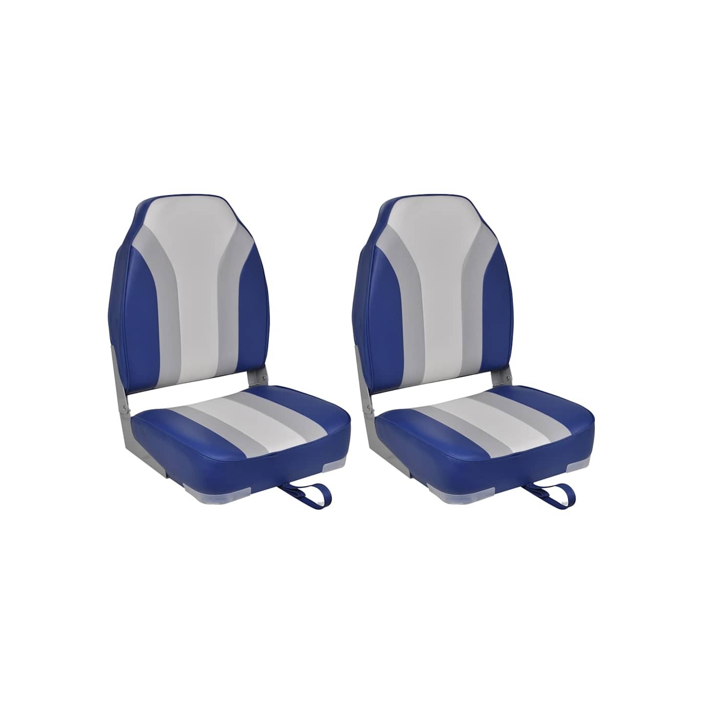 Chaises pliables de bateau lot de 2 Haut dossier