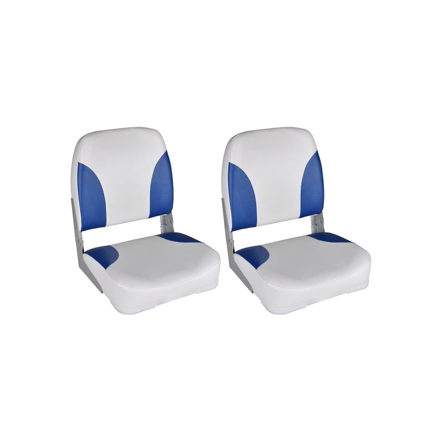 Sièges de bateau lot de 2 Dossier pliable avec oreiller