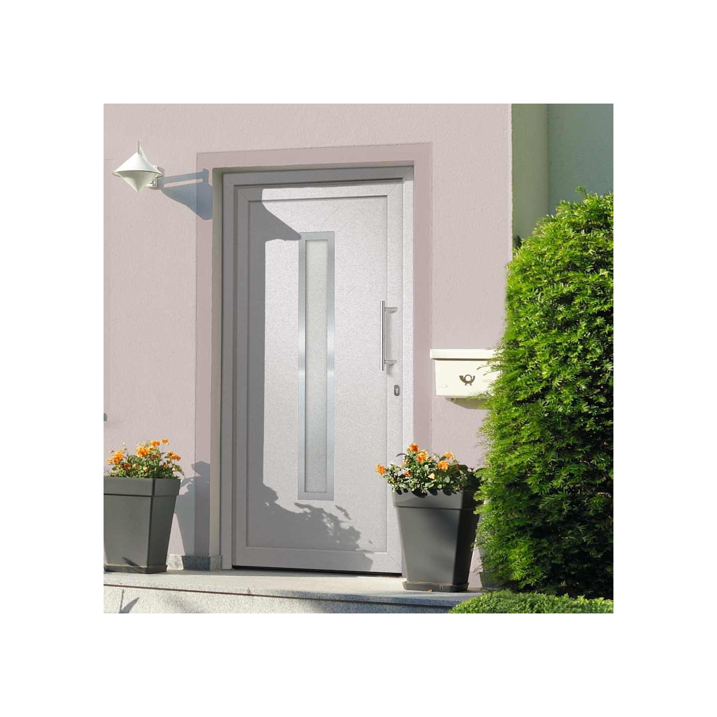 Porte d'entrée Blanc 108x200 cm