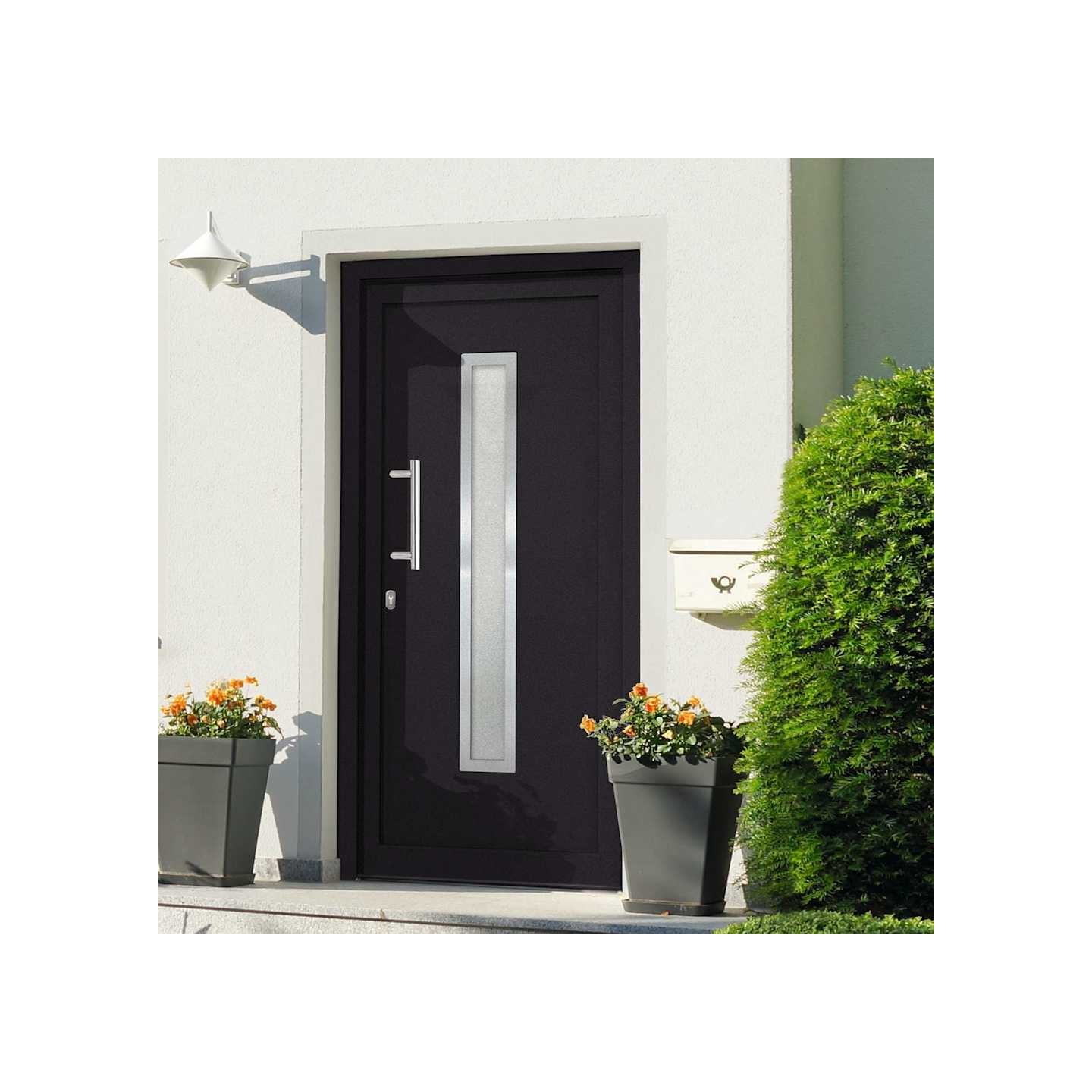 Porte d'entrée Anthracite 108x200 cm