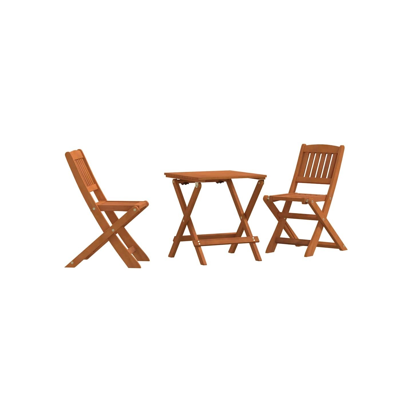 Ensemble de bistro 3 pcs pour enfants Bois d'eucalyptus solide