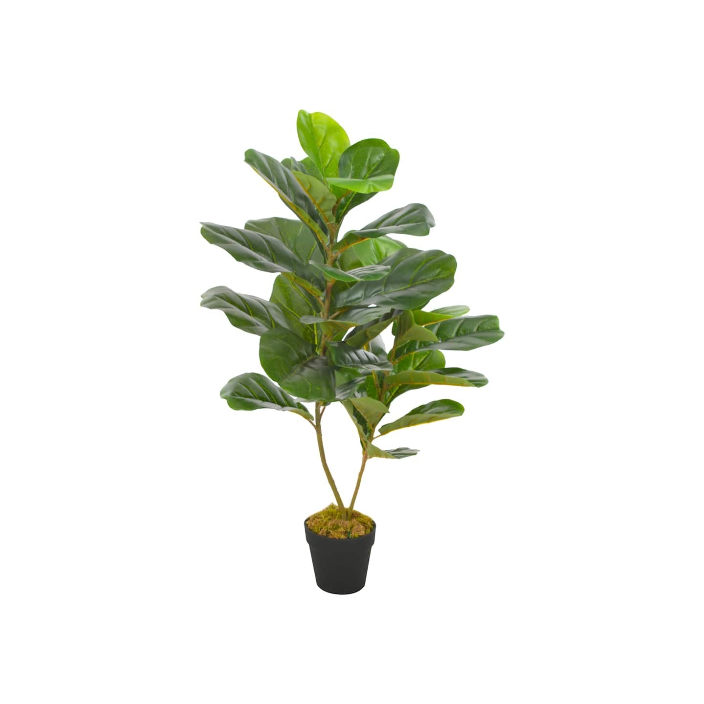 Plante artificielle avec pot Feuilles de figuier Vert 90 cm