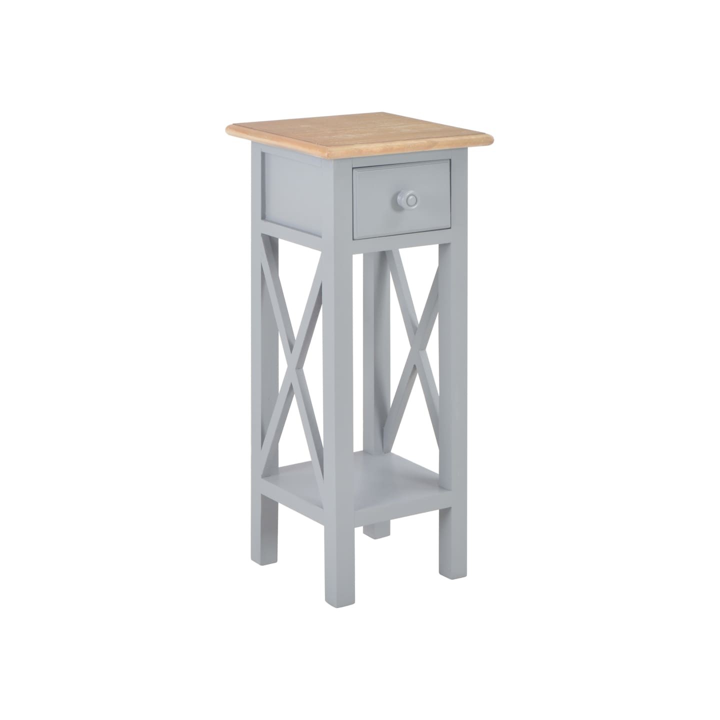 Table d'appoint Gris 27 x 27 x 65,5 cm Bois