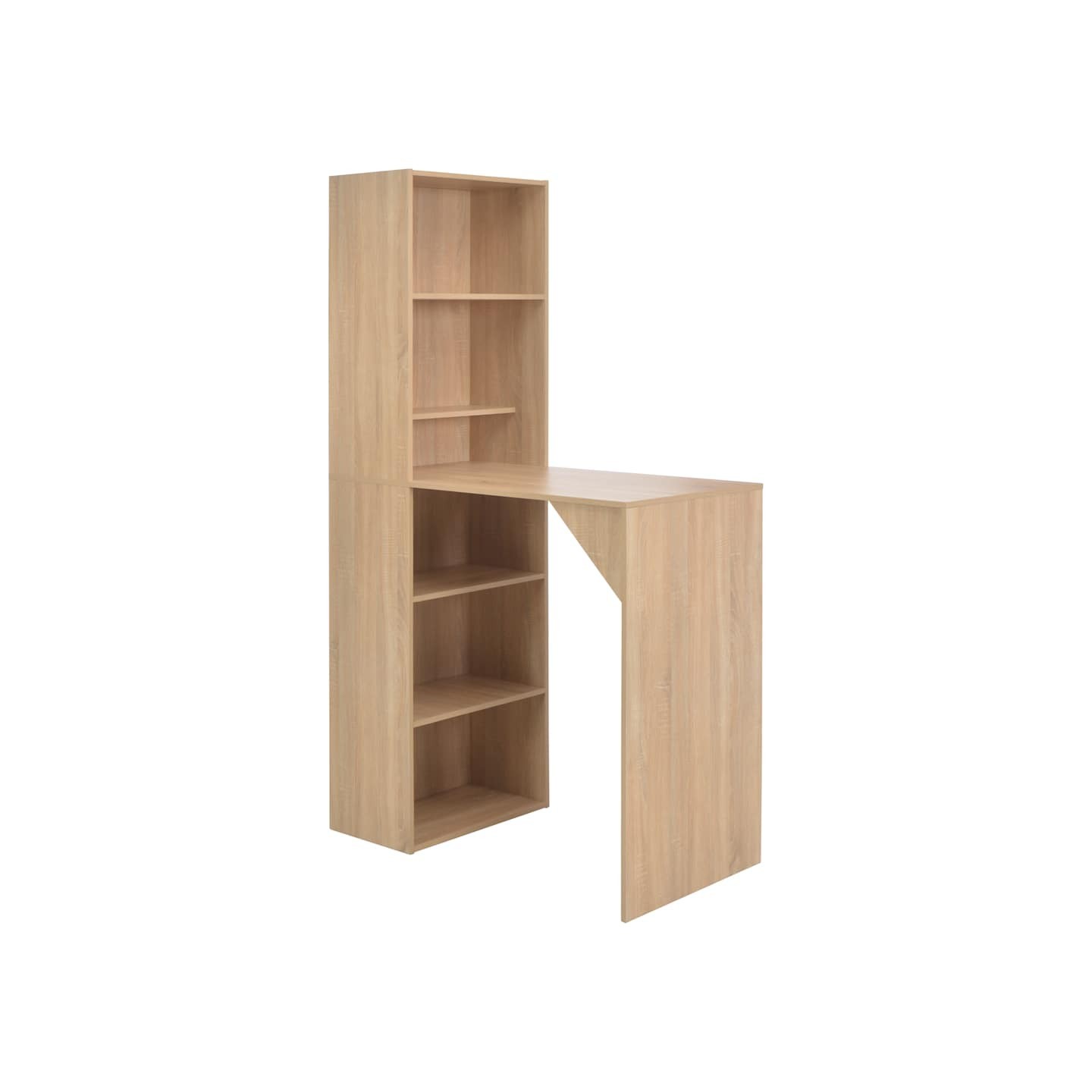 Table de bar avec armoire Chêne 115x59x200 cm