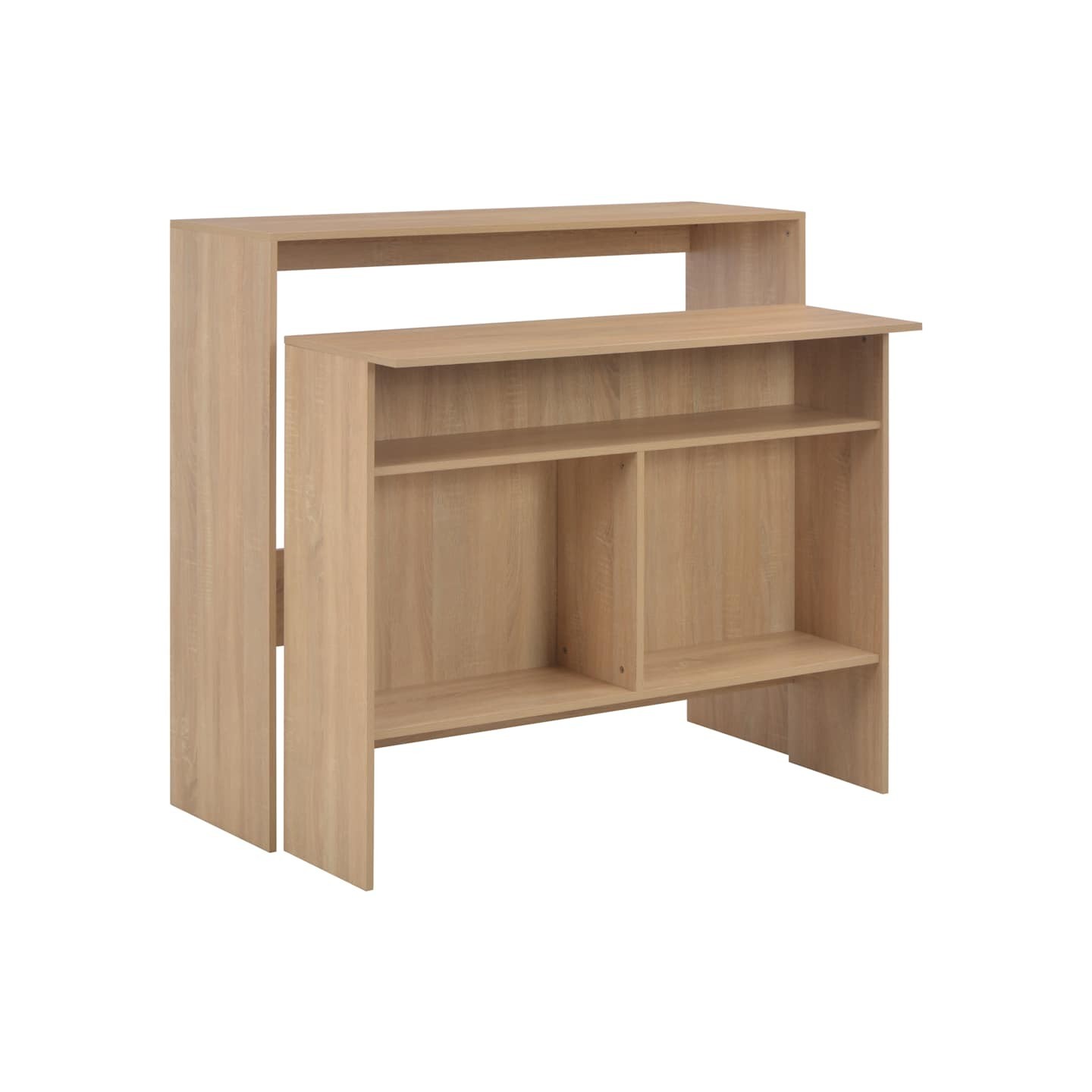 Table de bar avec 2 dessus de table Chêne 130x40x120 cm