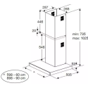 Hotte murale Beko b300 BHCB61622BXH 60 cm B inox | Nimestore