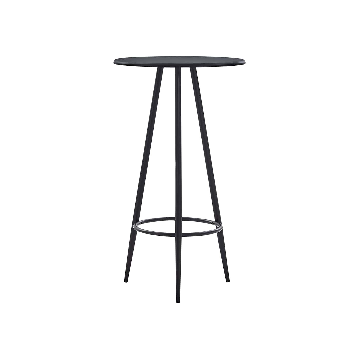 Table de bar Noir 60x107,5 cm MDF